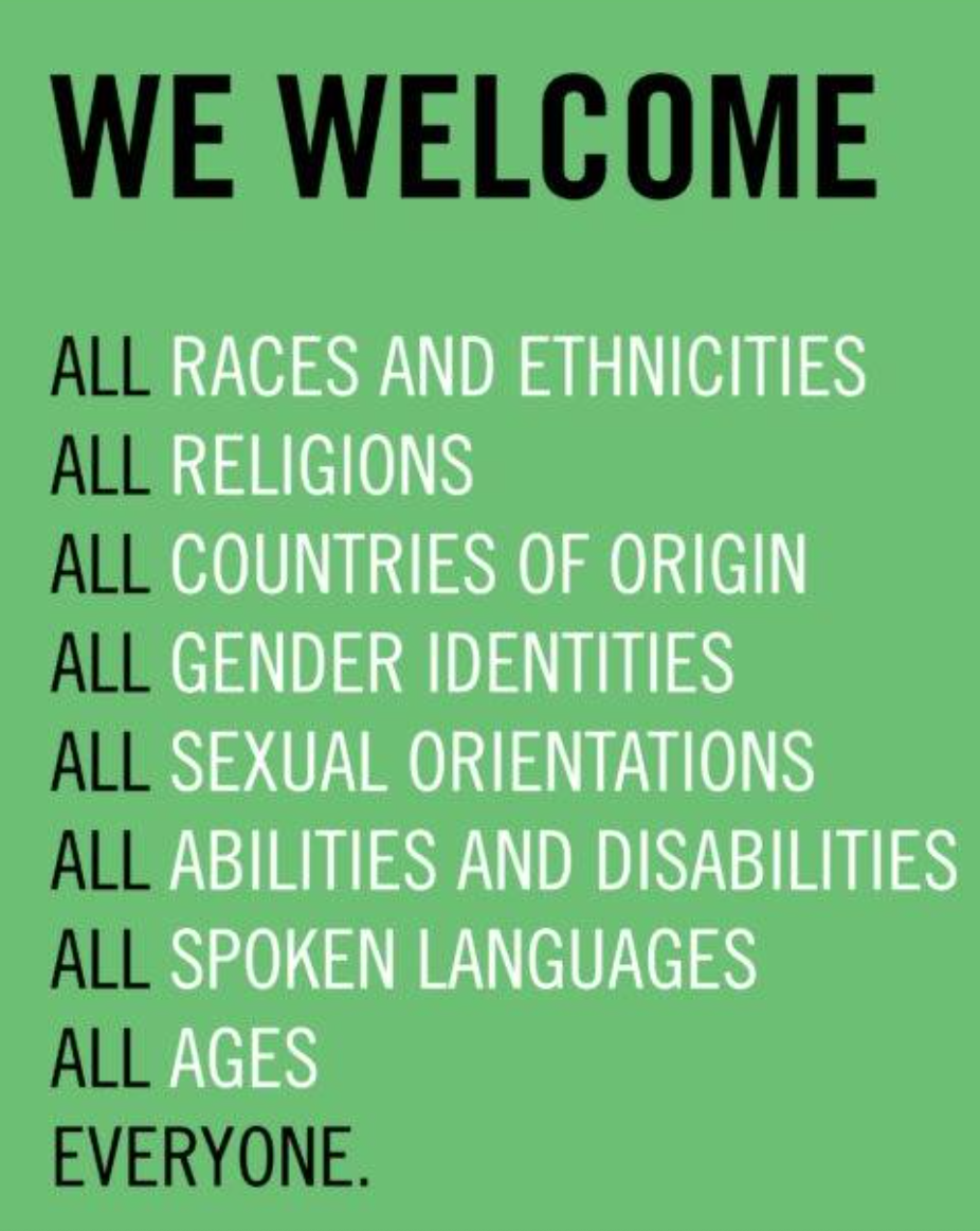 ALL ARE WELCOME HERE